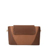 Brown Textured Handbag
