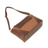 Brown Textured Handbag