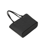 Black Textured Handbag