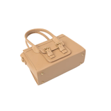 Dark Beige Structured Handbag