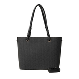 Black Textured Handbag