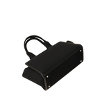 Black Faux Suede Tote Bag