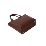 Maroon Textured Tote Bag