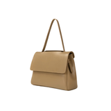 Dark Beige Structured Tote Bag