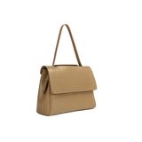 Dark Beige Structured Tote Bag