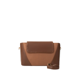 Brown Textured Handbag