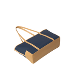 Navy Two-Tone Tote Bag