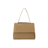 Dark Beige Structured Tote Bag
